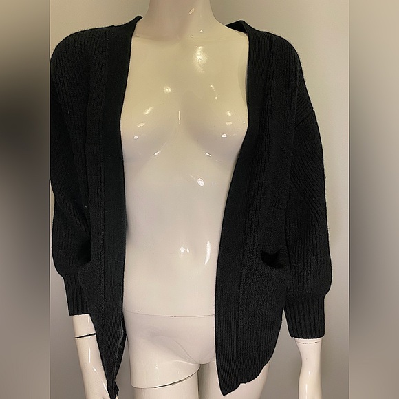 Wilfred Free Black 100% Wool Cardigan - Picture 2 of 6